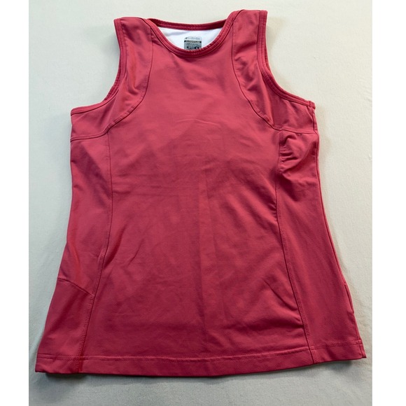 Columbia Tops - Columbia Tank Top Women L Pink Titanium TL 6681 Sleeveless Athletic Performance
